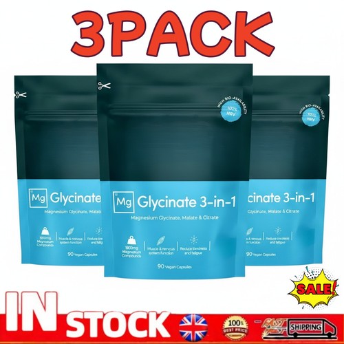 3pack magnesium glycinate - magnesium,